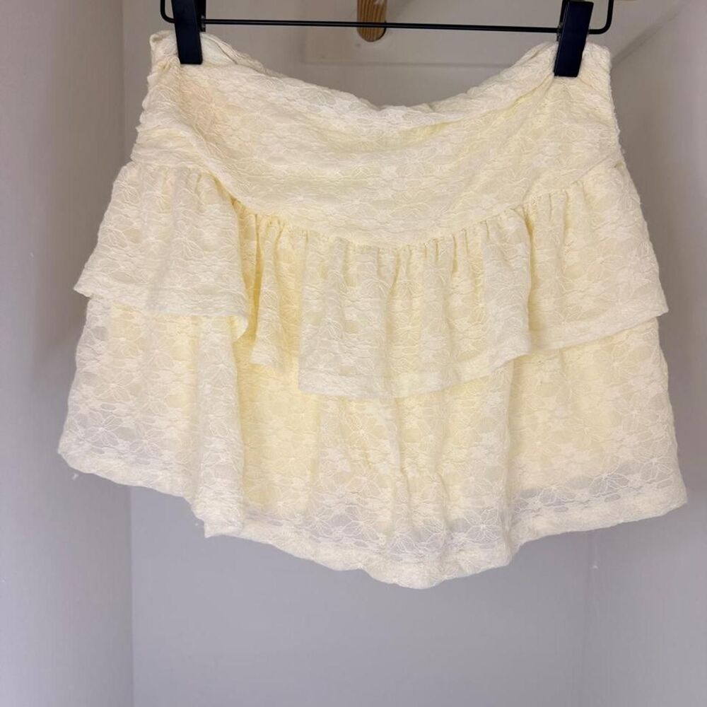 Windsor Women's Cream and Yellow Skirt